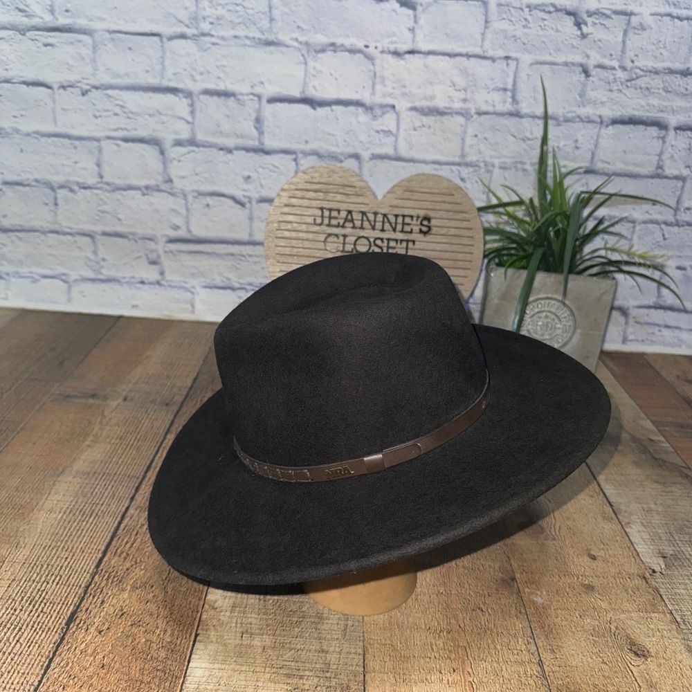 Resistol NRA Dark Brown Wool Felt Western Cowboy Hat Size Medium